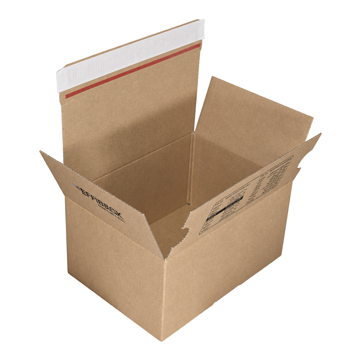 Effibox gofruotojo kartono pakuotė